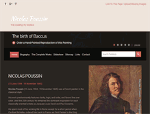 Tablet Screenshot of nicolaspoussin.org